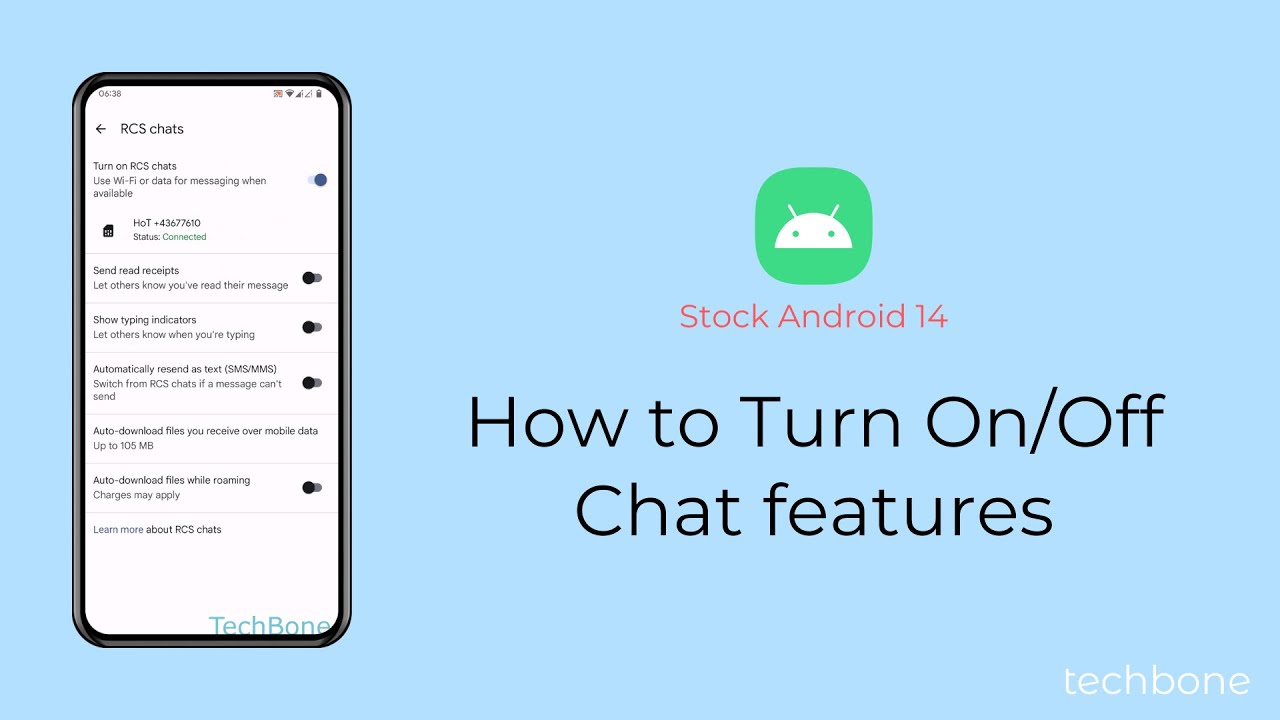 How to Turn On/Off Chat features [Android 14]
