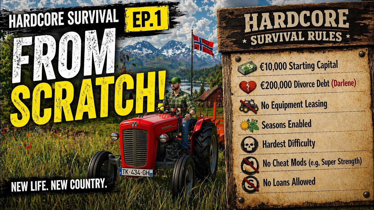 AI Took My Job… So I’m Building a Farm in Norway From Scratch | Hardcore Survival Ep.1