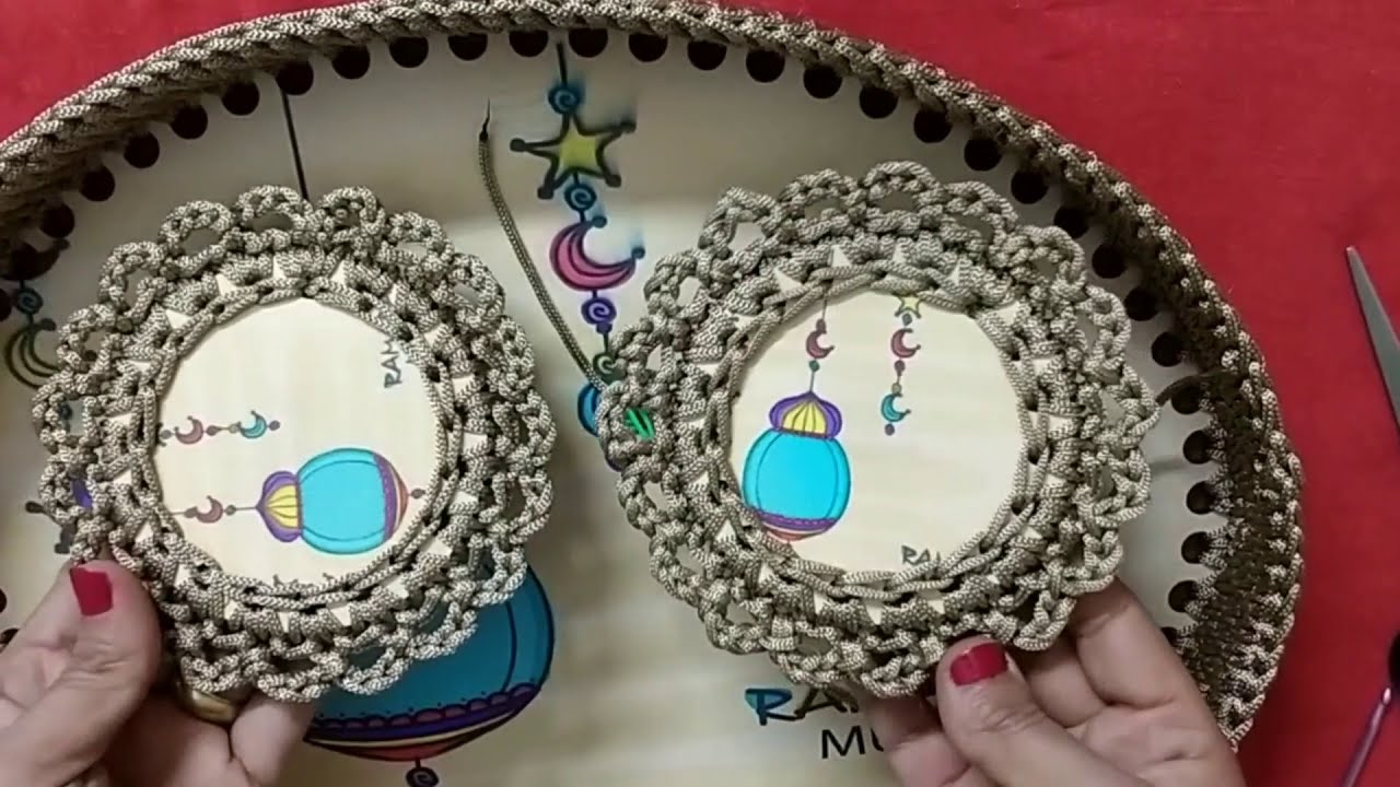 طريقة عمل صينية بيضاويه كروشيه بأسهل طريقه