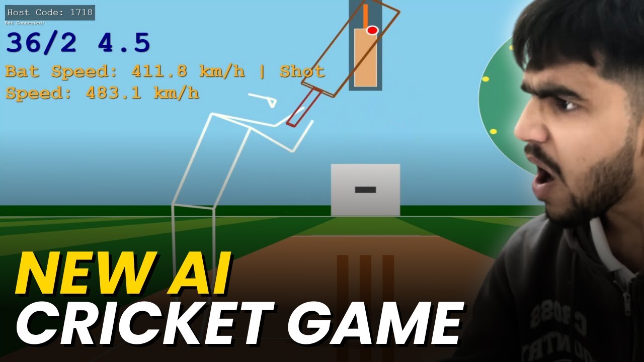NEW AI Cricket Game 2026 | I Played Cricket Using My PHONE as a BAT 😱 (No VR)