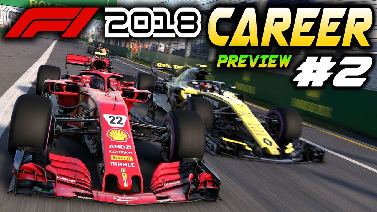 F1 2018 PS4 CAREER MODE Preview Part 2: FIRST RACE! AI IMPROVEMENTS (F1 2018 Game Ferrari Career)