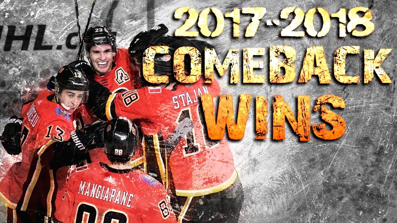 Calgary Flames Comeback Wins - 2017/2018 Season
