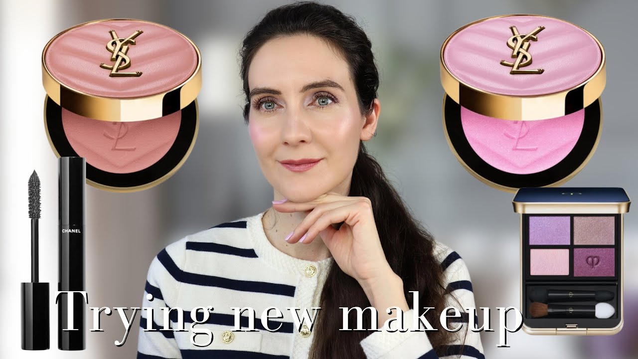 Пробую НОВЫЙ КОСМЕТИК | КРАСОТА | Пудровые румяна YSL Make me blush | Guerlain | CHANEL | Cle de ...