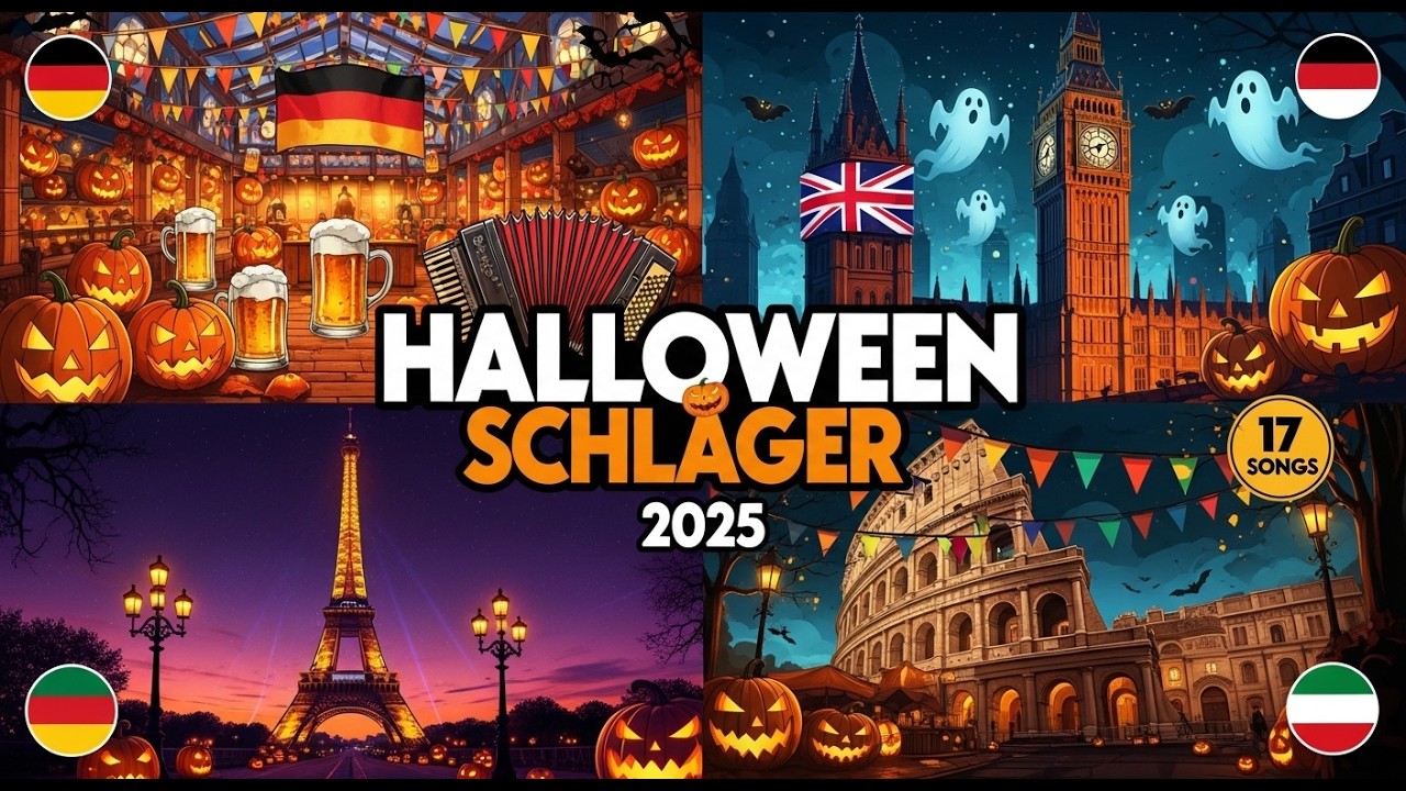 🎃👻 HALLOWEEN SCHLAGER 2025  - International Party Songs  German • English • French • Italian