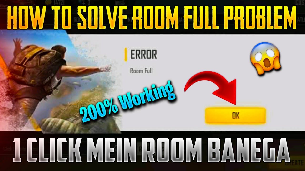 How to solve room full problem in Freefire || Freefire Room full problem solved | Room full Solution