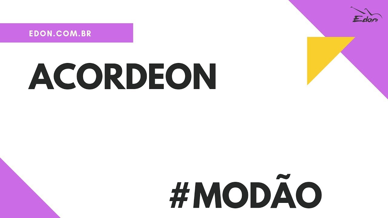Mod&atilde;o Acordeon e Sanfona - Paulinho  Marques - EDON