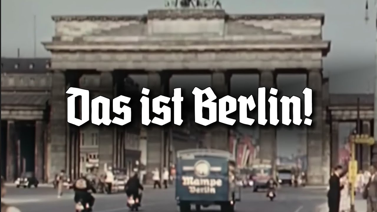Das ist Berlin! - German Marching Song [+1930s Berlin Footage in Colour] [English Subtitles]