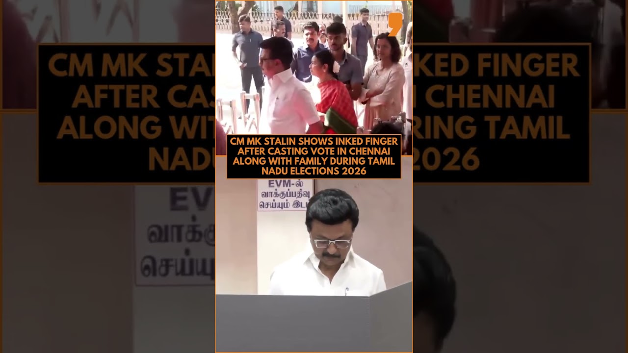 M K Stalin Casts Vote In Chennai With Family During Tamil Nadu Elections 2026 | News9