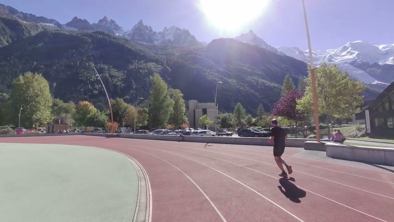 1 Hour Virtual Run on the Most Beautiful Running Track in the World - Chamonix, Mont Blanc, Alps
