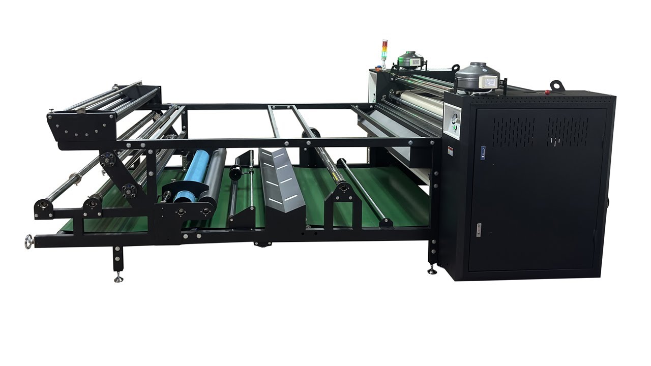 Assembly of roll heat press calendar machine 320mm/420mm drum diameter