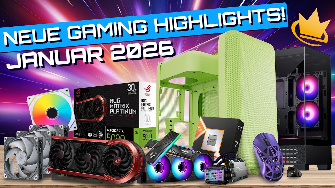 AMD 9850X3D + ASUS Matrix 5090 / NEUE PC GAMING Hardware #brandneu #caseking