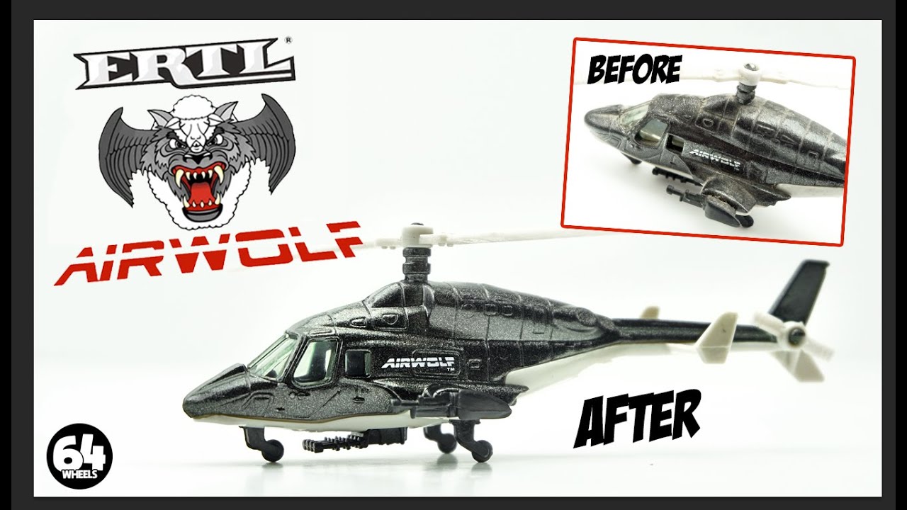 Restoring an Original Ertl AIRWOLF Helicopter from 1984