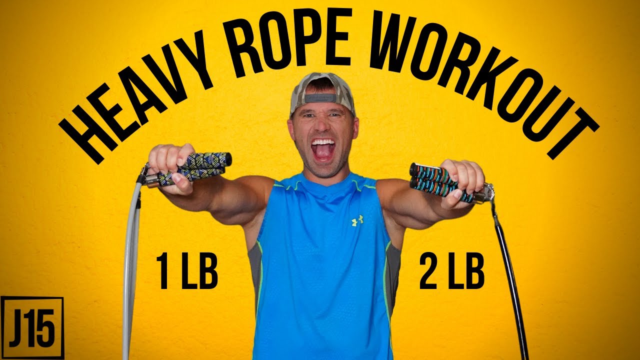 Challenging 10 Min Weighted Jump Rope Workout (Shoulder TORCHER!)