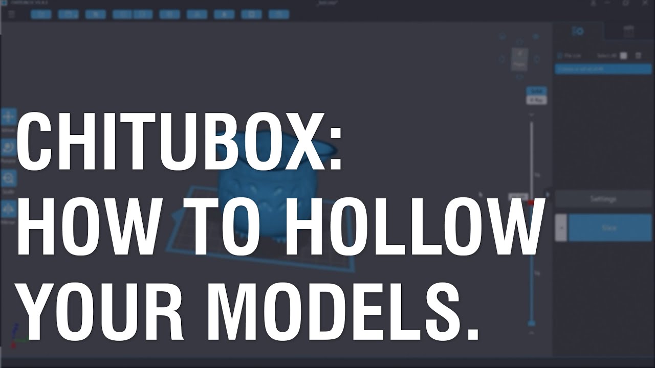 Chitubox: Как делать модели полыми