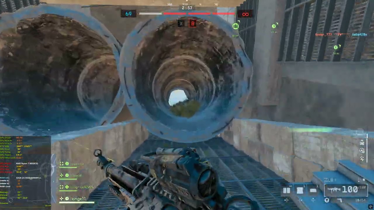 Battlefield 6 8k DLSS quality ultra graphics 9850x3d rtx 5090