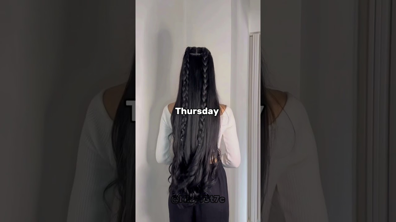 ✨Hairstyles for a week long hair edition✨#100k #hairstyle #aestheic #goviral #hair #fypシ゚viral
