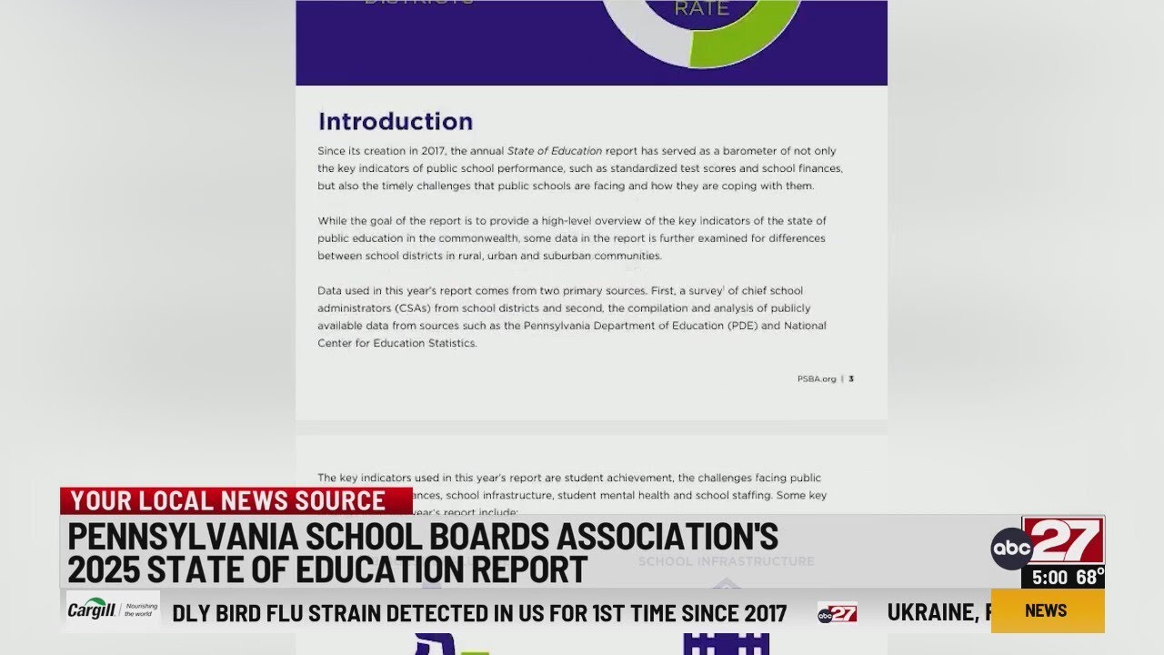 Pennsylvania School Boards Association releases 2025 State of Education Report