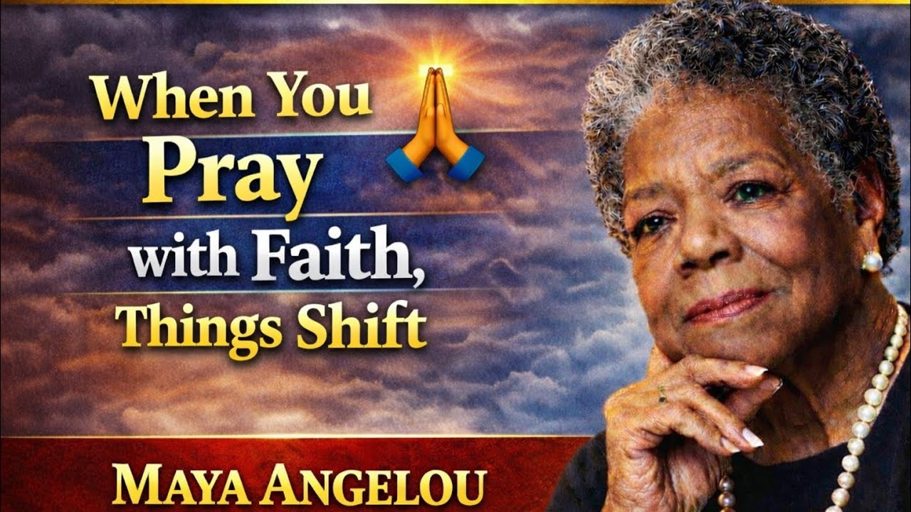 When You Pray with Faith, Things Shift | Maya Angelou | Motivational Speech