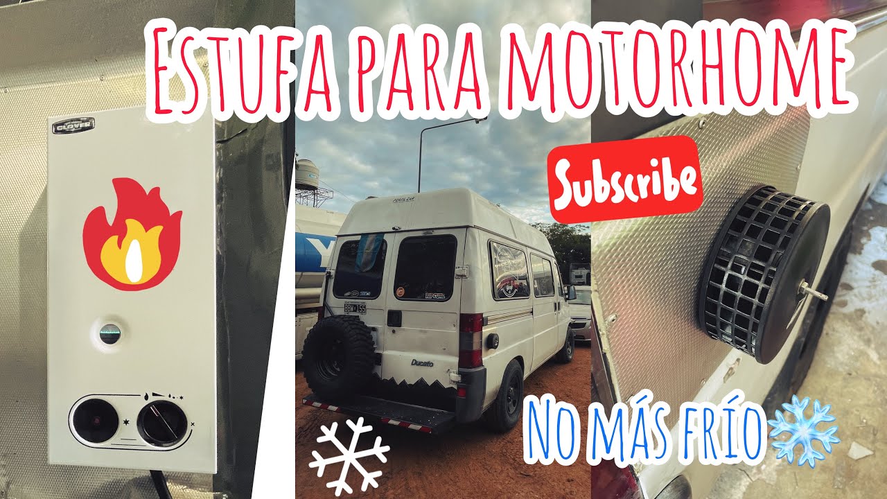 Caldera vs estufa🔥instalacion clover 1000 calorías🔥proyecto ducato camper