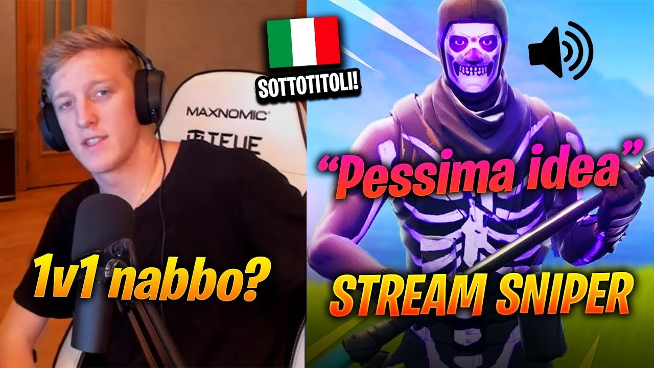 Tfue INVITA STREAM SNIPER IN 1V1 MA VIENE DISTRUTTO INCREDIBILMENTE! Guardate QUA! 😲