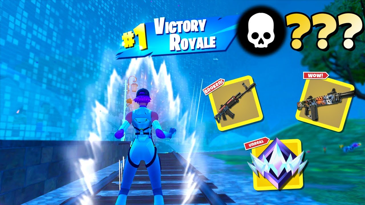 High Elimination Unreal Ranked Solo Win Gameplay (Fortnite Chapter 5 Zero Builds)