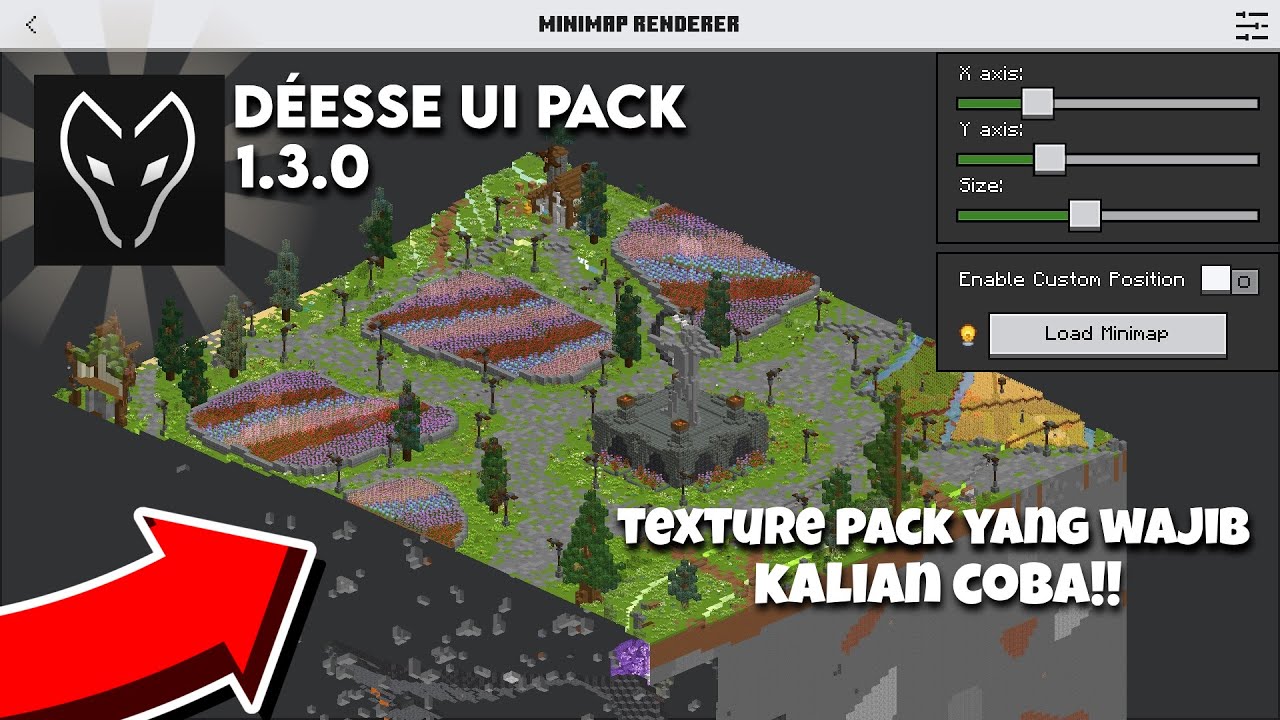 DÉESSE UI V1.3.0 | TEXTURE PACK MCPE 1.21 YANG WAJIB KALIAN COBA BUAT SURVIVAL