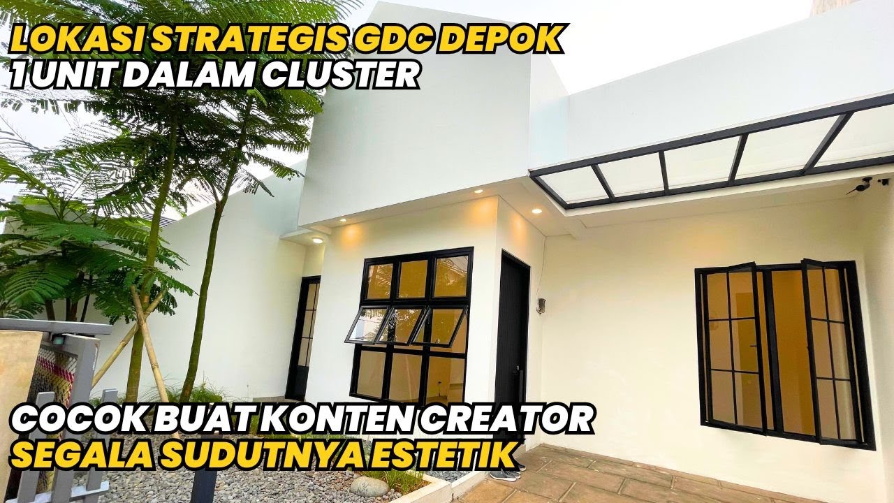 DIJUAL RUMAH ESTETIK INSTAGRAMABLE DI PUSAT KOTA DEPOK, LUAS TANAH 121 METER