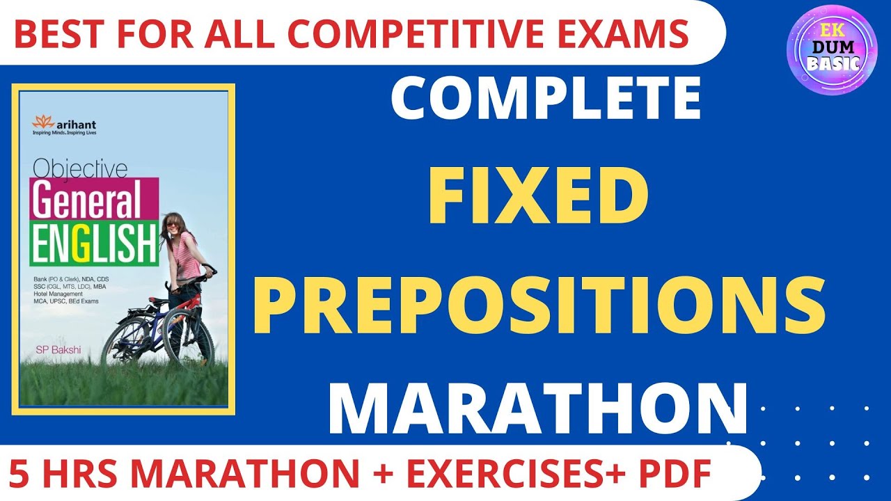 COMPLETE FIXED PREPOSITIONS CLASS(Pdf in description)