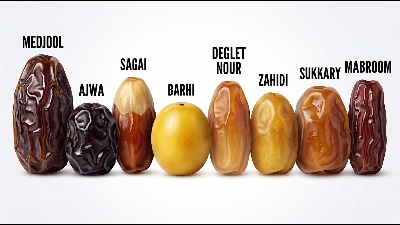 Wyjaśnienie każdej odmiany daktyli