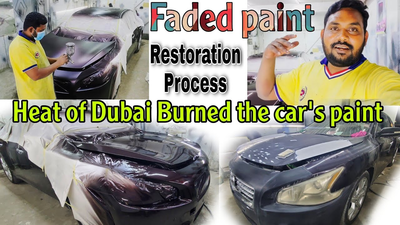 Heat of Dubai Burned the car's paint | Faded paint Restoration process | Hindi | @Brotomotiv