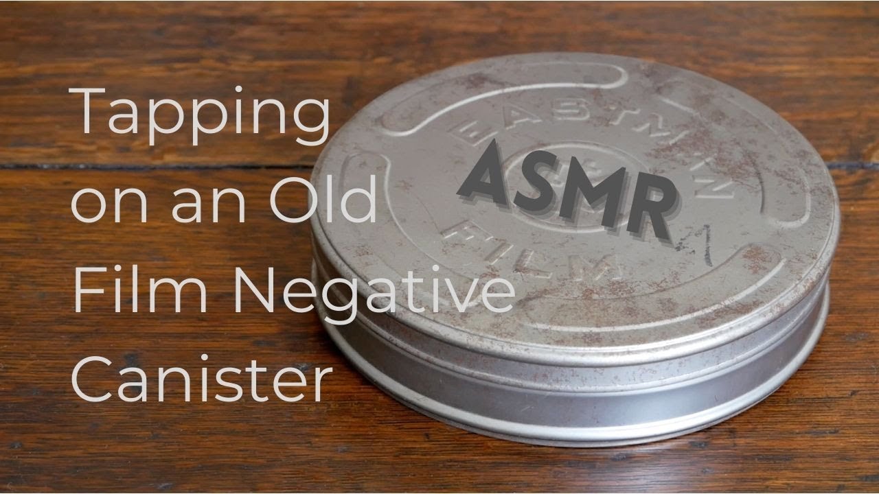 ASMR Binaural Tapping on a Vintage Metal Film Negative Canister