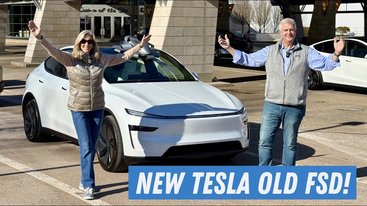 Первый тест-драйв нашей новой Tesla Model Y с устаревшей системой FSD – Остин, у нас проблема!