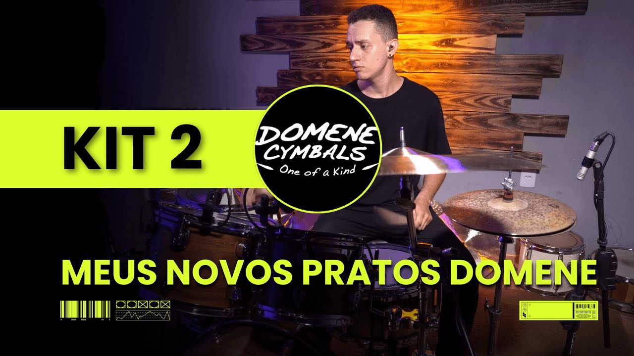 Testando meus NOVOS PRATOS da DOMENE CYMBALS | KIT 2 (WORSHIP e WOX)