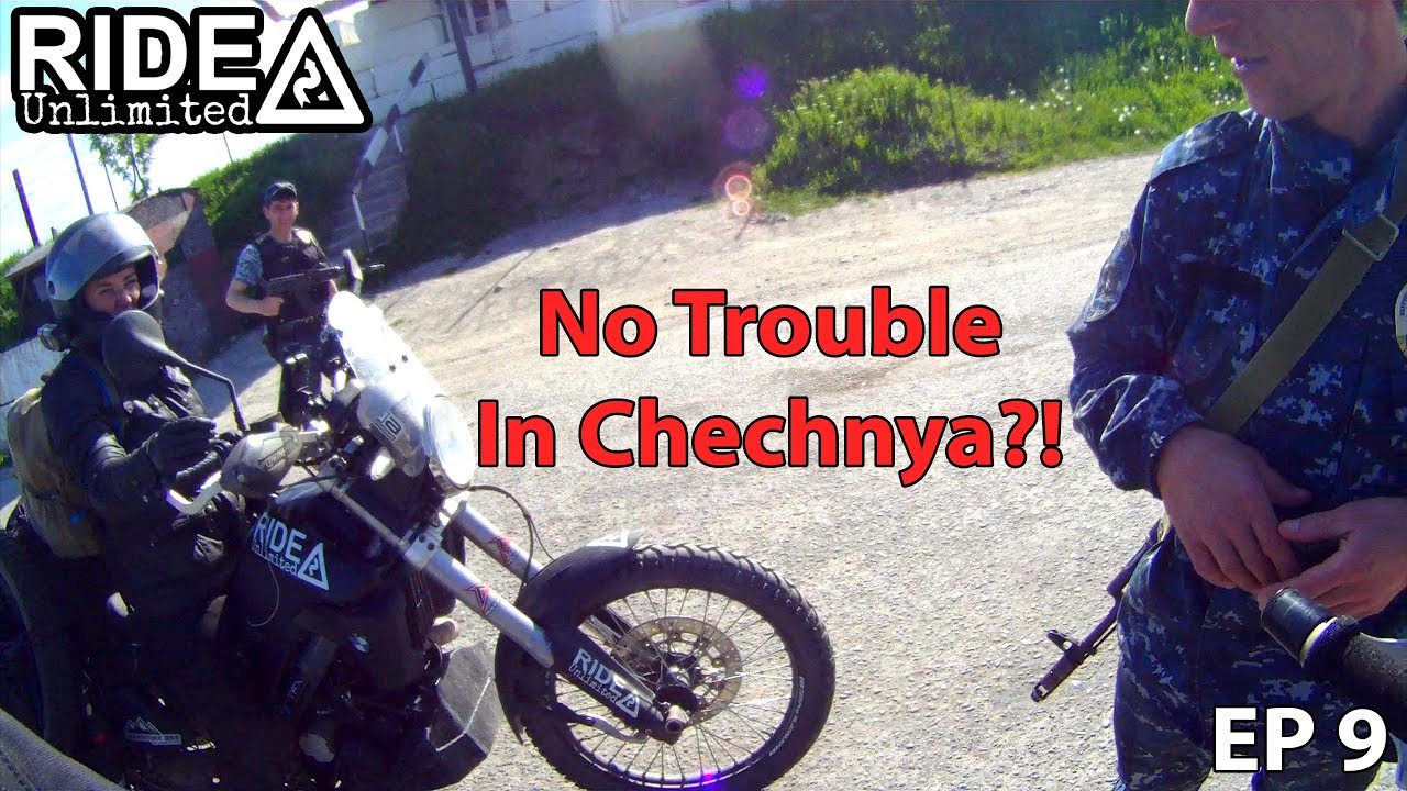Wild camping in a demilitarized zone #Chechnya and POLICE trouble - Motorcycle adventure off road