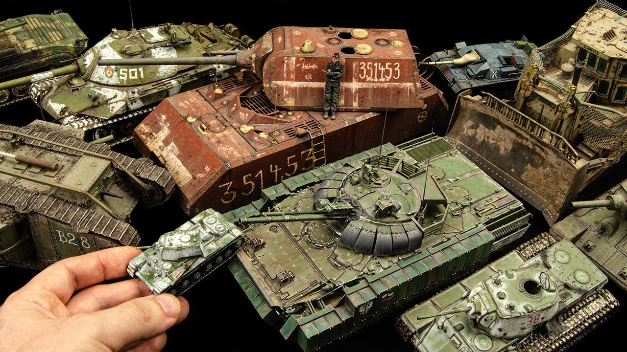 These Are The Models I Built Before Youtube (Tanks, Bulldozers And Submarines 😱)
