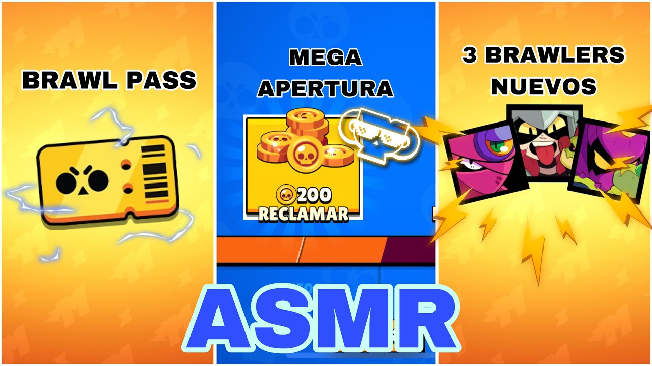 ASMR BRAWL STARS | Desbloqueo a DRACO, mega APERTURA y compro BRAWL PASS