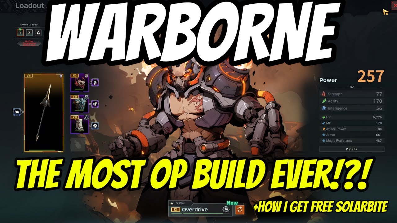 WARBORNE ABOVE ASHES - THE MOST OP BUILD EVER! BEST BUILD IN GAME