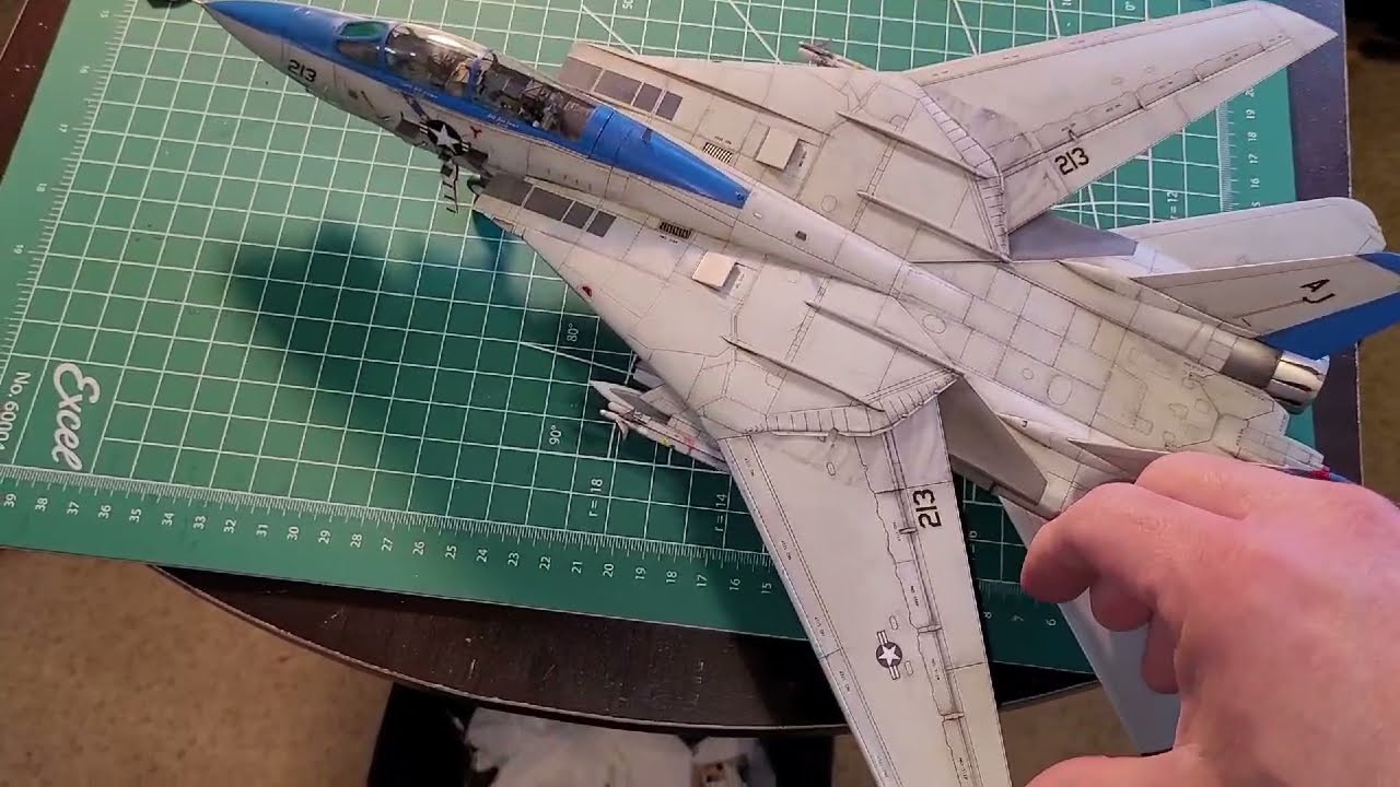 1/48 f-14d tomcat comparison finale.  amk, tamiya, hobby boss and hasegawa