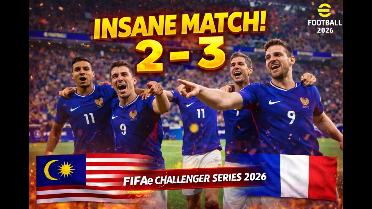 INSANE MATCH! Malaysia 2-3 France 🔥 FIFAe Challenger Series 2026
