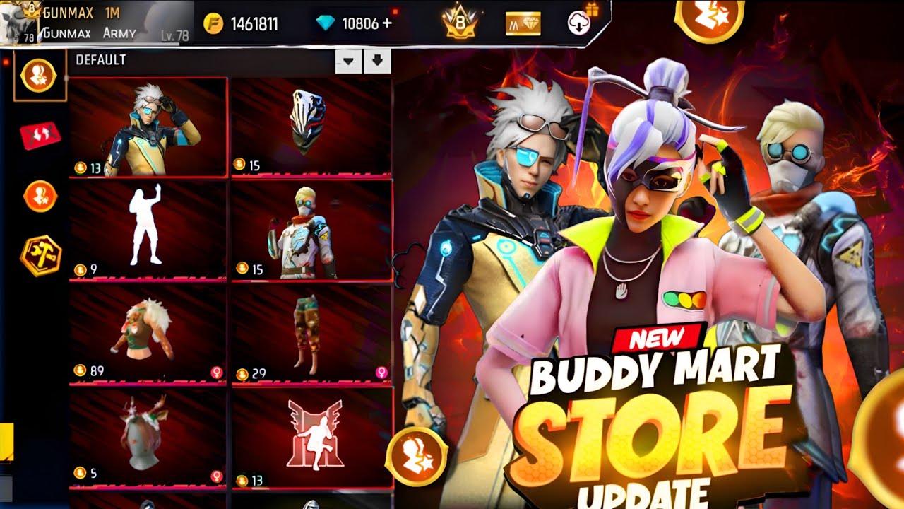 Next Buddy Mart Store Update🔥😍| Free Fire Buddy Mart Store Update | Buddy Token New Bundle Free Fire