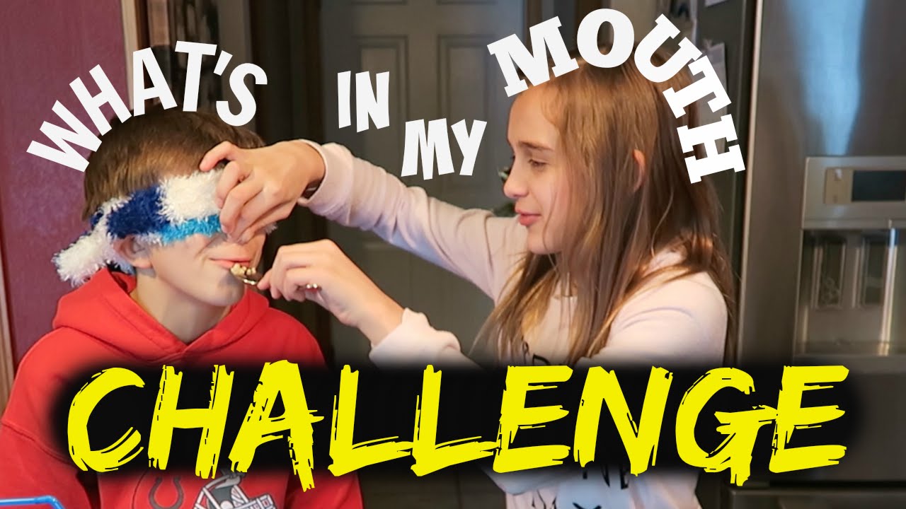 WHAT'S IN MY MOUTH CHALLENGE - KIDS EDITION