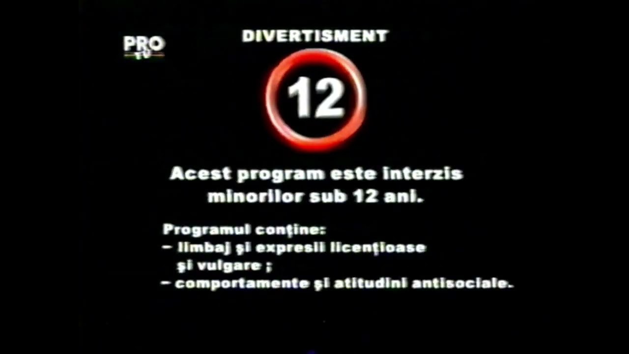 Pro TV: avertizare sub 12 ani - 2003 (complet)