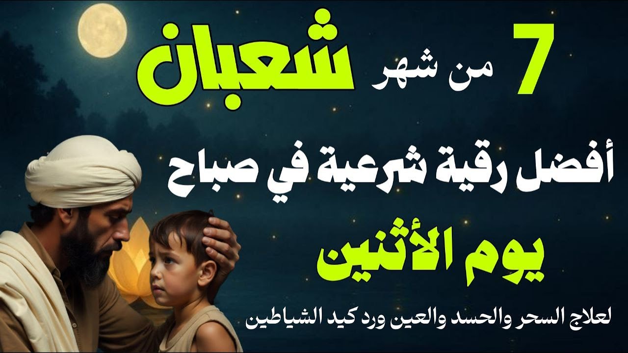 أفضل رقية شرعية في صباح يوم الأثنين - 7 من شهر شعبان لعلاج الحسد والسحر والعين وتحصين البيت والأولاد