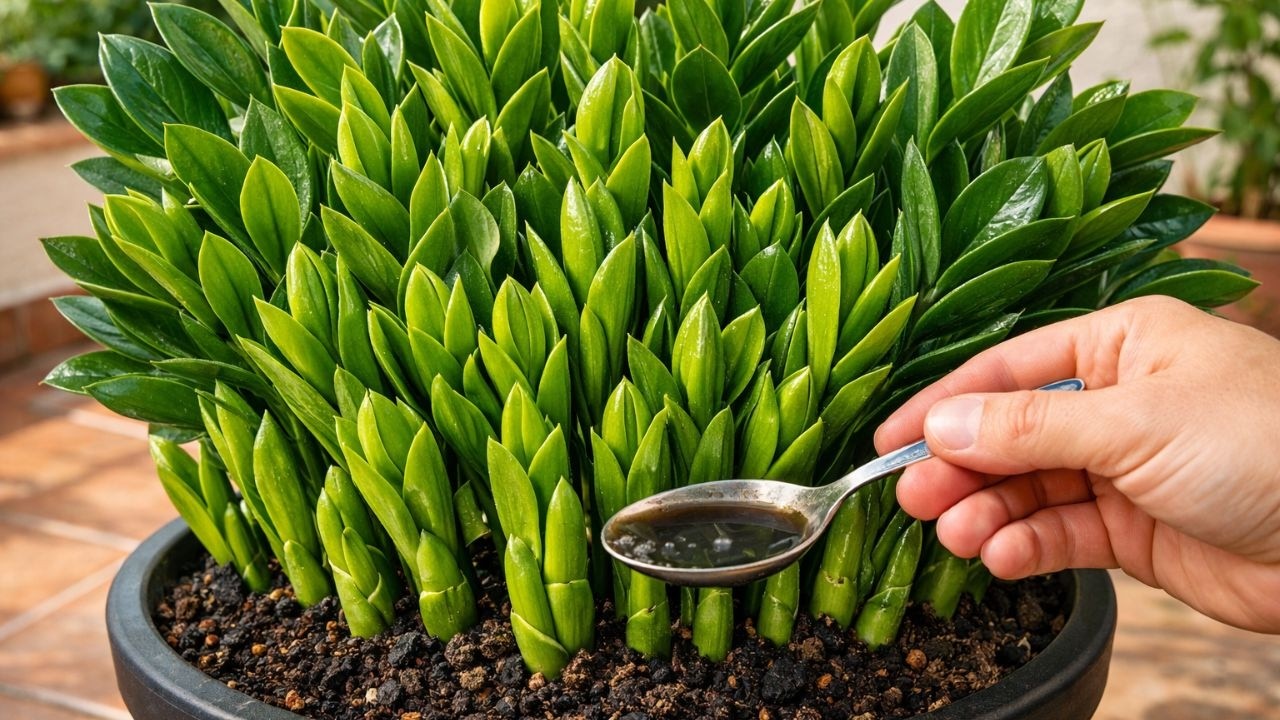 MORRIA E NÃO SABIA: É Assim que PRODUTOR Faz a Zamioculca Soltar Folhas Novas e Brilhantes