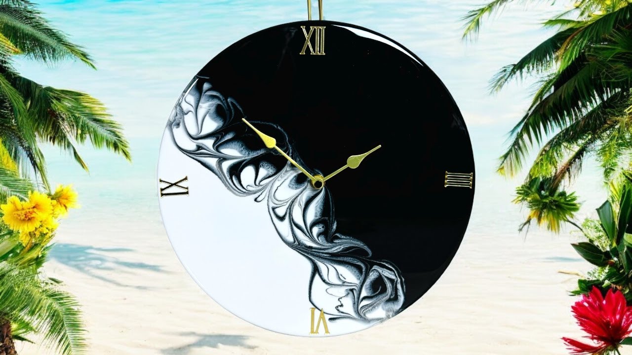 Epoxy Resin Clock Tutorial | Black VS White