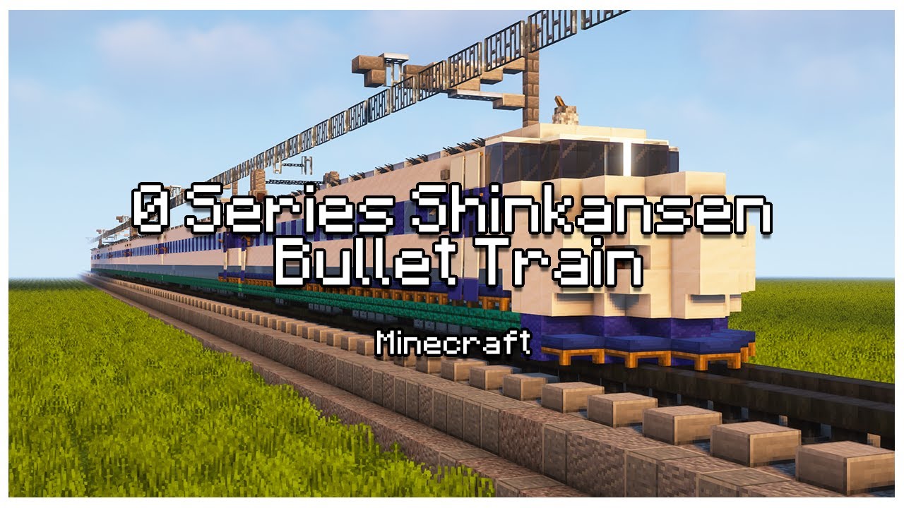 0 Series Shinkansen Bullet Train | 0系新幹線弾丸列車 | Rebuild In Minecraft