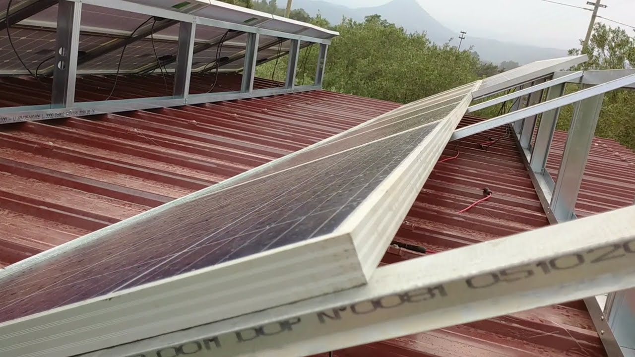 Montaggio struttura pannelli solari fotovoltaici fai da te impianto produzione energia lifepo4