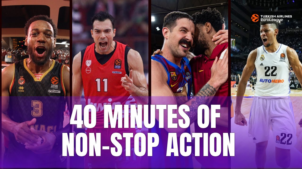 EUROLEAGUE'S BEST moments from the Game 5's PLAYOFFS | 40 minutes of non stop ACTION