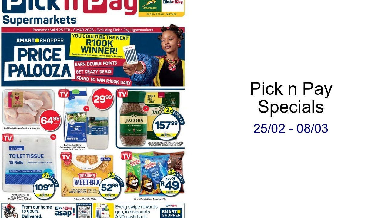Pick n Pay Specials 25/02 - 08/03