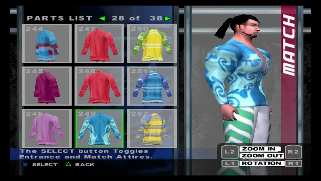 CREATED SUPERSTAR / Smackdown Pain / PS2 Gameplay